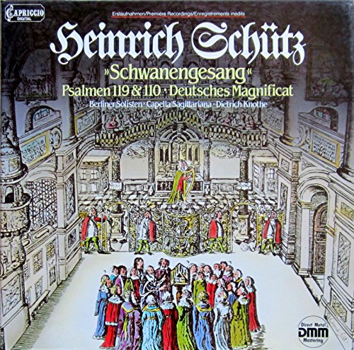 Schütz: "Schwanengesang" / Psalmen 119 & 110 / Deutsches Magnificat (13 Motetten SWV 482-494) [Vinyl Schallplatte] [2 LP Box-Set] von Capriccio