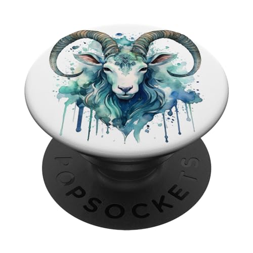 Sternzeichen Steinbock PopSockets mit austauschbarem PopGrip von Capricorn Zodiac Sign Design Gifts