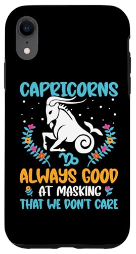 Steinbock-Sternzeichen: Always Good At Masking That We Don't Care Hülle für iPhone XR Steinbock-Sternzeichen: Always Good At Masking That We Don't Care Hülle für iPhone XR von Capricorn Zodiac Sign Designs For Women