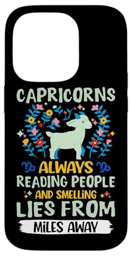 Steinbock-Sternzeichen: Always Reading People And Smelling Lies Hülle für iPhone 14 Pro Steinbock-Sternzeichen: Always Reading People And Smelling Lies Hülle für iPhone 14 Pro von Capricorn Zodiac Sign Designs For Women