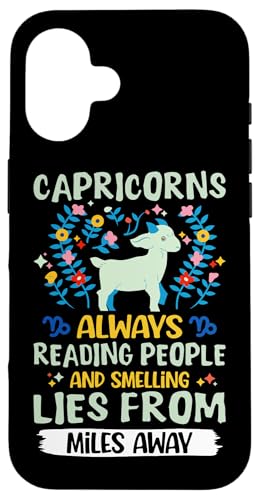Steinbock-Sternzeichen: Always Reading People And Smelling Lies Hülle für iPhone 16 Steinbock-Sternzeichen: Always Reading People And Smelling Lies Hülle für iPhone 16 von Capricorn Zodiac Sign Designs For Women
