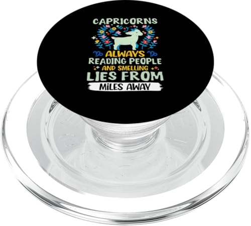 Steinbock-Sternzeichen: Always Reading People And Smelling Lies PopSockets PopGrip für MagSafe Steinbock-Sternzeichen: Always Reading People And Smelling Lies PopSockets PopGrip für MagSafe von Capricorn Zodiac Sign Designs For Women