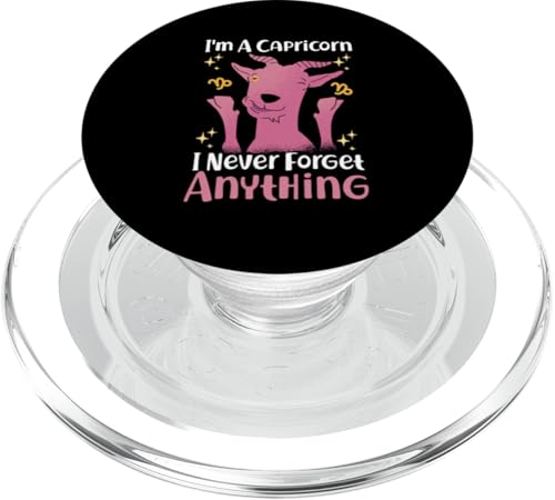 Steinbock-Sternzeichen: Ich bin ein Steinbock - Ich vergesse nie etwas PopSockets PopGrip für MagSafe Steinbock-Sternzeichen: Ich bin ein Steinbock - Ich vergesse nie etwas PopSockets PopGrip für MagSafe von Capricorn Zodiac Sign Designs For Women