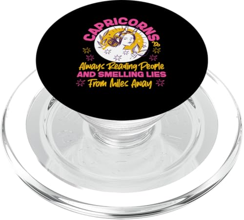 Steinbock-Sternzeichen: Immer Menschen lesen und Lügen riechen PopSockets PopGrip für MagSafe Steinbock-Sternzeichen: Immer Menschen lesen und Lügen riechen PopSockets PopGrip für MagSafe von Capricorn Zodiac Sign Designs For Women