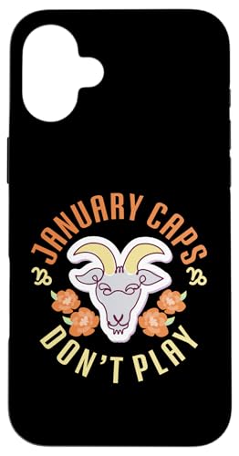 Steinbock-Sternzeichen: Januar-Kappen spielen nicht Hülle für iPhone 16 Plus Steinbock-Sternzeichen: Januar-Kappen spielen nicht Hülle für iPhone 16 Plus von Capricorn Zodiac Sign Designs For Women