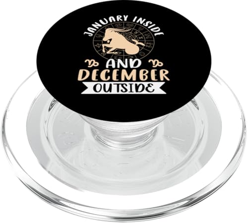 Steinbock-Sternzeichen: Januar innen und Dezember außen PopSockets PopGrip für MagSafe Steinbock-Sternzeichen: Januar innen und Dezember außen PopSockets PopGrip für MagSafe von Capricorn Zodiac Sign Designs For Women