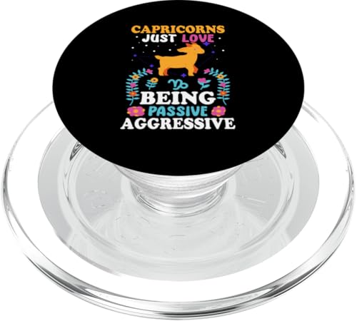 Steinbock-Sternzeichen: Just Love Being Passive Aggressive PopSockets PopGrip für MagSafe Steinbock-Sternzeichen: Just Love Being Passive Aggressive PopSockets PopGrip für MagSafe von Capricorn Zodiac Sign Designs For Women