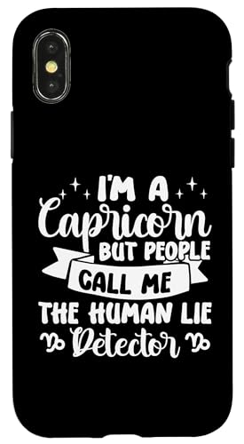 Steinbock-Sternzeichen: People Call Me The Human Lie Detector Hülle für iPhone X/XS Steinbock-Sternzeichen: People Call Me The Human Lie Detector Hülle für iPhone X/XS von Capricorn Zodiac Sign Designs For Women