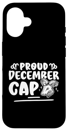Steinbock-Sternzeichen: Proud December Cap Hülle für iPhone 16 Steinbock-Sternzeichen: Proud December Cap Hülle für iPhone 16 von Capricorn Zodiac Sign Designs For Women