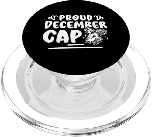 Steinbock-Sternzeichen: Proud December Cap PopSockets PopGrip für MagSafe Steinbock-Sternzeichen: Proud December Cap PopSockets PopGrip für MagSafe von Capricorn Zodiac Sign Designs For Women