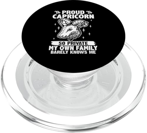 Steinbock-Sternzeichen: So Private My Own Family Barely Knows Me PopSockets PopGrip für MagSafe Steinbock-Sternzeichen: So Private My Own Family Barely Knows Me PopSockets PopGrip für MagSafe von Capricorn Zodiac Sign Designs For Women