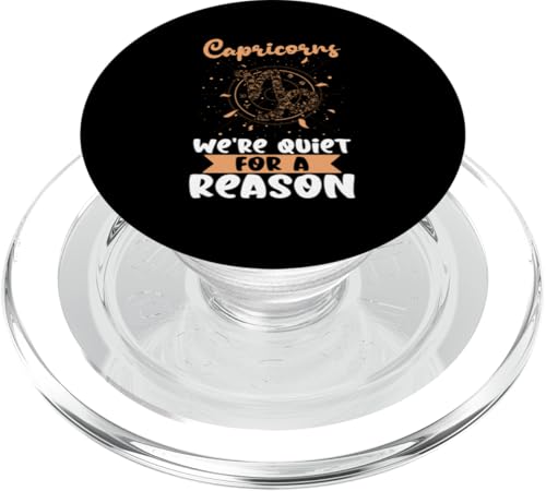 Steinbock-Sternzeichen: Steinbock, Wir sind aus einem Grund ruhig PopSockets PopGrip für MagSafe Steinbock-Sternzeichen: Steinbock, Wir sind aus einem Grund ruhig PopSockets PopGrip für MagSafe von Capricorn Zodiac Sign Designs For Women