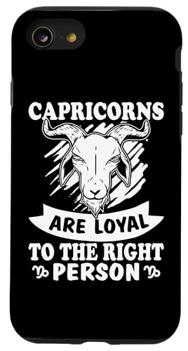 Steinbock-Sternzeichen: Steinbock sind treu für die richtige Person Hülle für iPhone SE (2020) / 7 / 8 von Capricorn Zodiac Sign Designs For Women