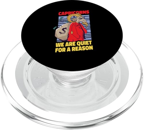 Steinbock-Sternzeichen: Steinböcke - Wir sind ruhig aus einem Grund PopSockets PopGrip für MagSafe Steinbock-Sternzeichen: Steinböcke - Wir sind ruhig aus einem Grund PopSockets PopGrip für MagSafe von Capricorn Zodiac Sign Designs For Women