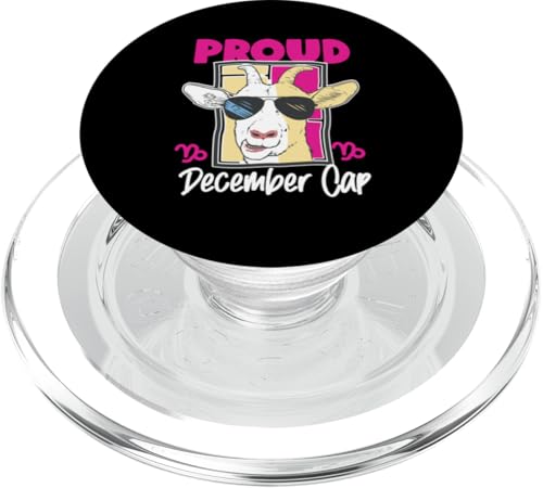 Steinbock-Sternzeichen: Stolze Dezember-Kappe PopSockets PopGrip für MagSafe Steinbock-Sternzeichen: Stolze Dezember-Kappe PopSockets PopGrip für MagSafe von Capricorn Zodiac Sign Designs For Women