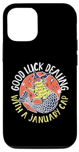 Steinbock-Sternzeichen: Viel Glück im Umgang mit einer Januar-Kappe Hülle für iPhone 12/12 Pro von Capricorn Zodiac Sign Designs For Women
