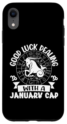 Steinbock-Sternzeichen: Viel Glück mit einer Januar-Kappe Hülle für iPhone XR Steinbock-Sternzeichen: Viel Glück mit einer Januar-Kappe Hülle für iPhone XR von Capricorn Zodiac Sign Designs For Women