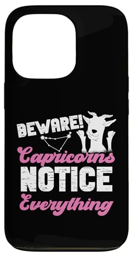 Steinbock-Sternzeichen: Vorsicht! Steinböcke merken alles Hülle für iPhone 13 Pro Steinbock-Sternzeichen: Vorsicht! Steinböcke merken alles Hülle für iPhone 13 Pro von Capricorn Zodiac Sign Designs For Women