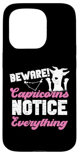 Steinbock-Sternzeichen: Vorsicht! Steinböcke merken alles Hülle für iPhone 15 Pro Steinbock-Sternzeichen: Vorsicht! Steinböcke merken alles Hülle für iPhone 15 Pro von Capricorn Zodiac Sign Designs For Women