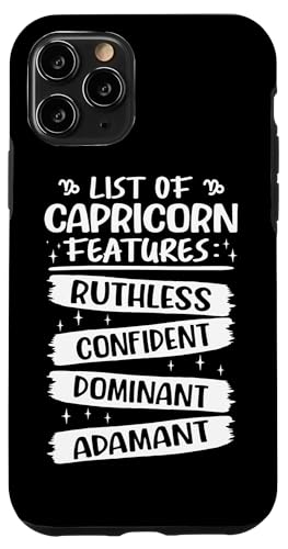 Steinbock-Sternzeichen: rücksichtslos, selbstbewusst, dominant, adamant Hülle für iPhone 11 Pro von Capricorn Zodiac Sign Designs For Women