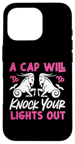 Sternzeichen Steinbock: Eine Kappe wird Ihre Lichter ausschalten Hülle für iPhone 16 Pro Sternzeichen Steinbock: Eine Kappe wird Ihre Lichter ausschalten Hülle für iPhone 16 Pro von Capricorn Zodiac Sign Designs For Women