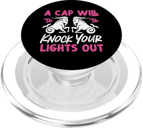 Sternzeichen Steinbock: Eine Kappe wird Ihre Lichter ausschalten PopSockets PopGrip für MagSafe Sternzeichen Steinbock: Eine Kappe wird Ihre Lichter ausschalten PopSockets PopGrip für MagSafe von Capricorn Zodiac Sign Designs For Women