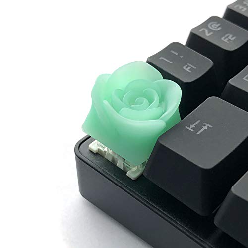 Capsmiths Rose Artisan Keycap für mechanische Gaming-Tastaturen (grün) von Capsmiths