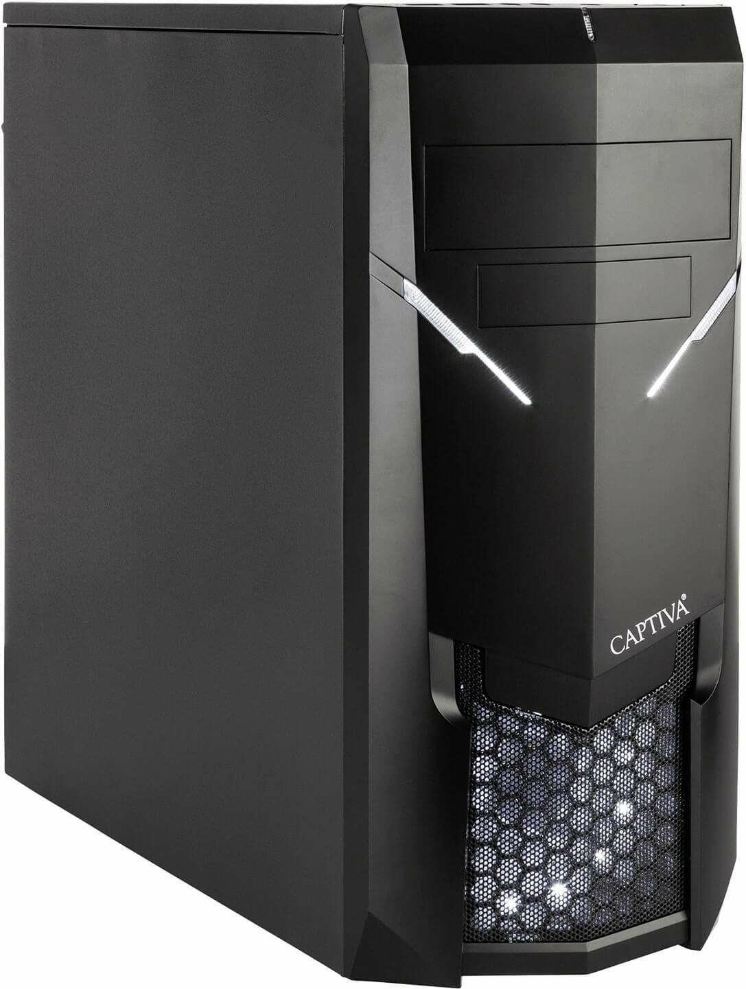 CAPTIVA I59-396 Intel® Core i3 i3-10100 16 GB DDR4-SDRAM 480 GB SSD Midi Tower PC Schwarz (59396) von Captiva