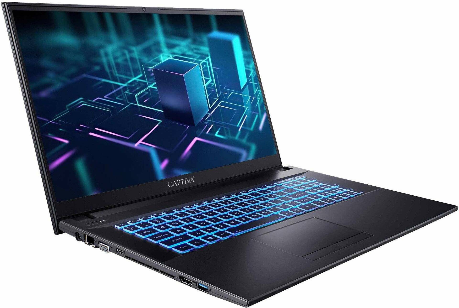 CAPTIVA Power Starter I76-062 Intel® Core i5 Laptop 43,9 cm (17.3) Full HD 32 GB DDR4-SDRAM 1 TB SSD Wi-Fi 6 (802.11ax) Windows 11 Home Schwarz (76062) von Captiva