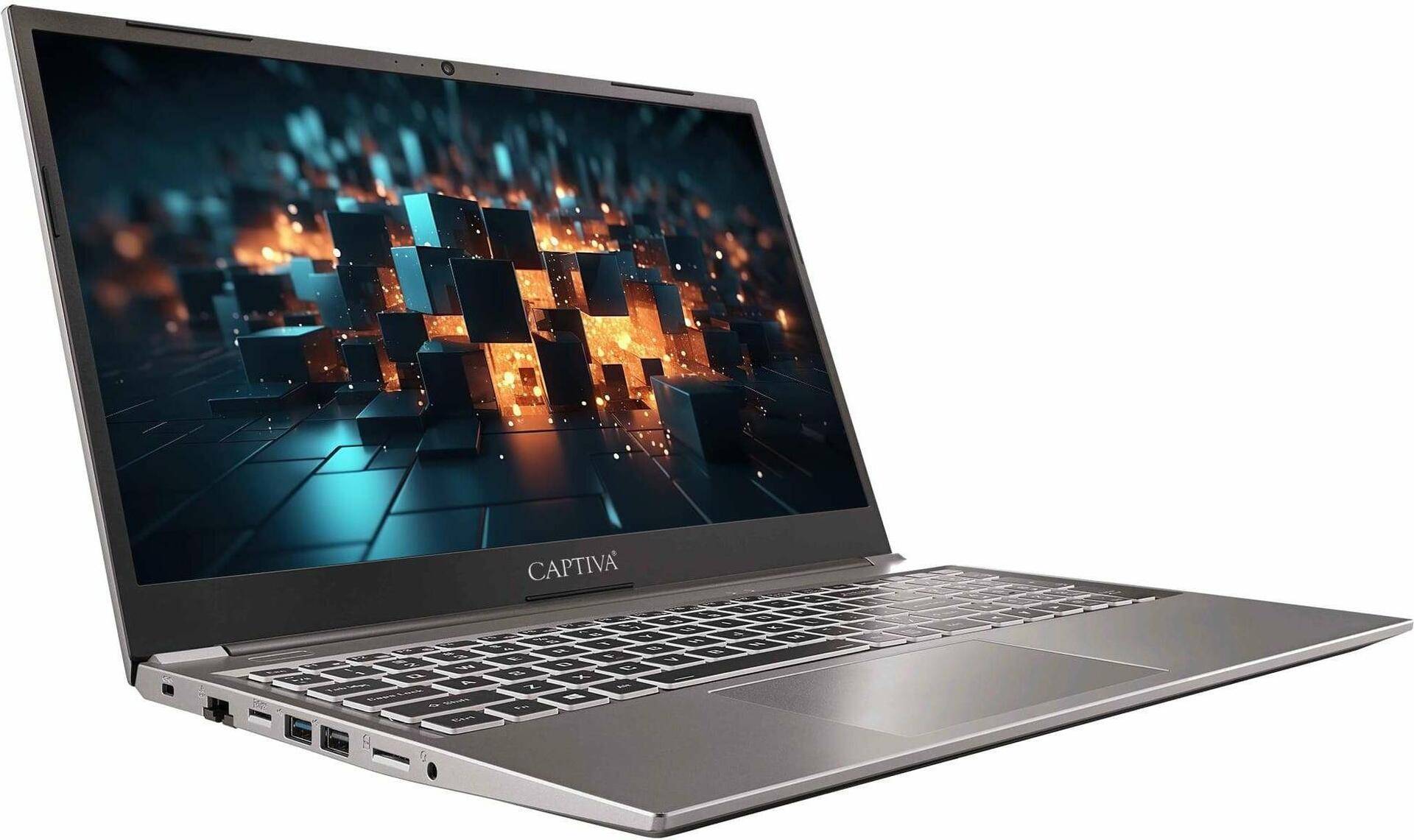 CAPTIVA Power Starter I77-210 Laptop 39,6 cm (15.6") Full HD Intel� Core� i7 8 GB DDR4-SDRAM 250 GB SSD Wi-Fi 6 (802.11ax) Silber (77210) von Captiva