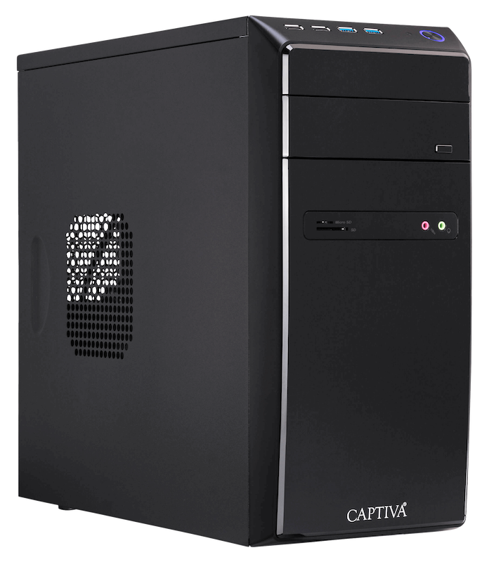 Captiva I60-537 PC DDR4-SDRAM i5-10400 Intel® Core i5 Prozessoren der 10. Generation 8 GB 480 GB SSD Schwarz (60537) von Captiva