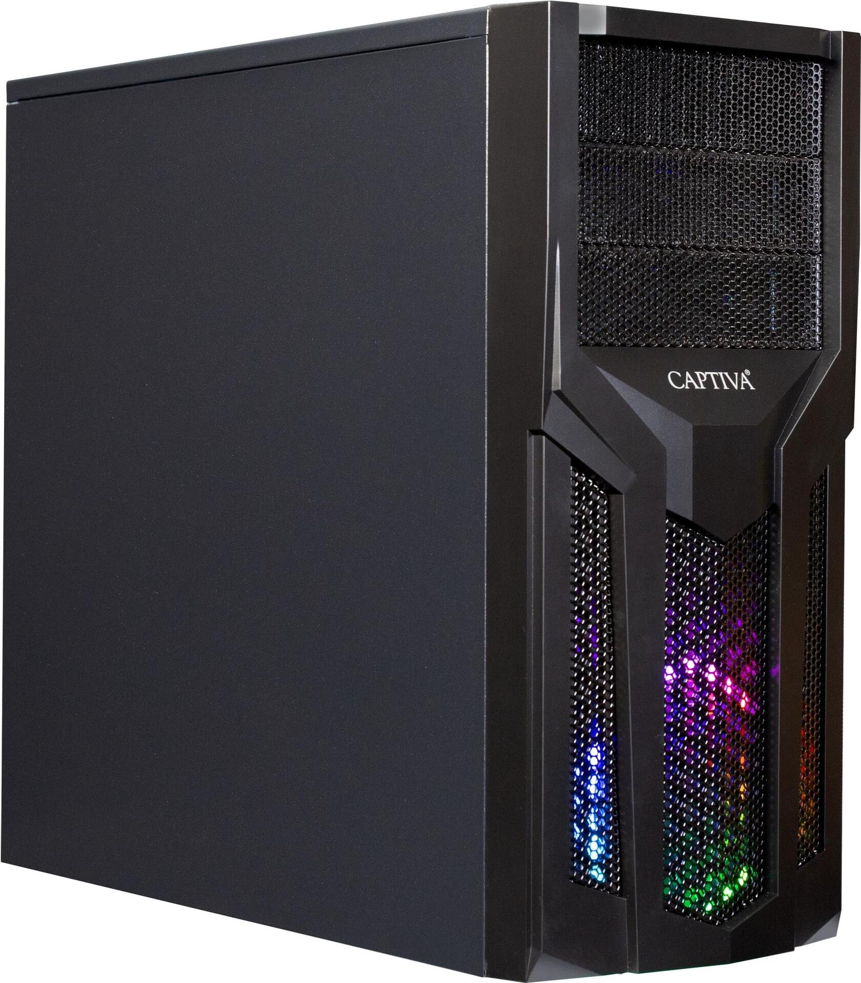 Captiva I67-480 PC Tower Intel® Core i5 i5-10400F 16 GB DDR4-SDRAM 1 TB SSD NVIDIA GeForce RTX 3050 Windows 11 Home Schwarz (67480) von Captiva