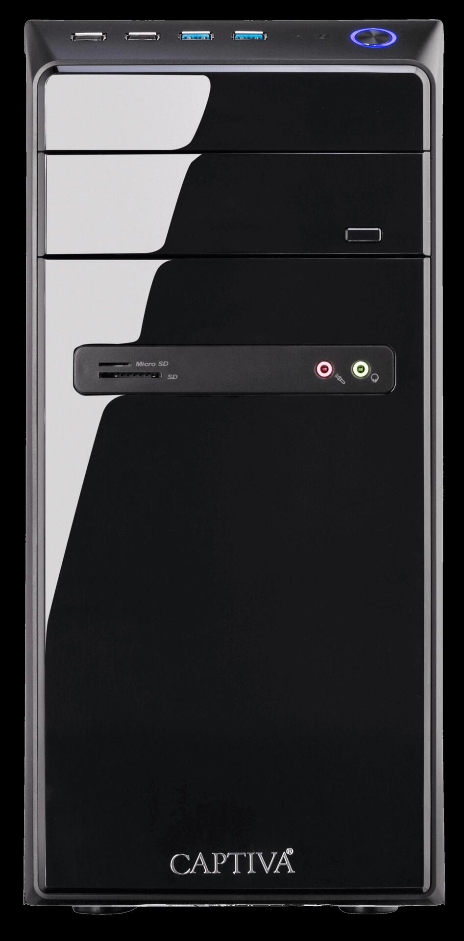Captiva Power Starter I57-544 G6400 Desktop Intel® Pentium® Gold 8 GB DDR4-SDRAM 240 GB SSD PC Schwarz (57544) von Captiva