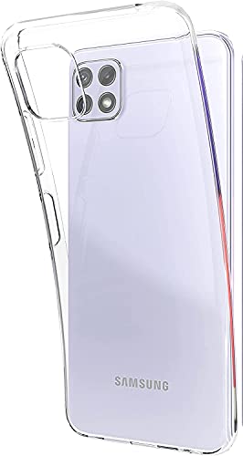 CAPTOR Transparente Handyhülle Schutzhülle für Samsung Galaxy A22 5G (nicht für 4G), TPU-Schutzhülle aus weichem Silikon, hochwertiger Schutz mit erhöhtem Rand für Bildschirm und Kamera von Captor