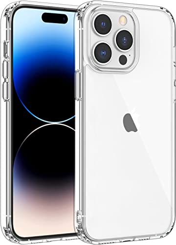 CAPTOR Transparente Handyhülle für Apple iPhone 14 Pro Max 6,7 Zoll, TPU-Schutzhülle aus flexiblem Silikon, weich und dünn, Kameraschutz mit erhöhter Kante für Bildschirm und Kamera CAPTOR Transparente Handyhülle für Apple iPhone 14 Pro Max 6,7 Zoll, TPU-Schutzhülle aus flexiblem Silikon, weich und dünn, Kameraschutz mit erhöhter Kante für Bildschirm und Kamera von Captor