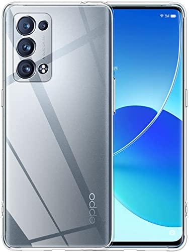 CAPTOR Transparente Schutzhülle für Oppo Reno 6 Pro, TPU-Silikon, flexibel, weich und dünn, hohe Qualität mit erhöhtem Rand für Display und Kameraschutz CAPTOR Transparente Schutzhülle für Oppo Reno 6 Pro, TPU-Silikon, flexibel, weich und dünn, hohe Qualität mit erhöhtem Rand für Display und Kameraschutz von Captor