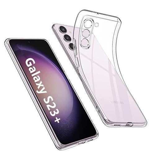 Captor Durchsichtige Handyhülle für Samsung Galaxy S23 Plus, TPU-Schutzhülle aus flexiblem Silikon, weich und dünn, hochwertiger Kameraschutz mit erhöhter Kante für Bildschirm und Kamera Captor Durchsichtige Handyhülle für Samsung Galaxy S23 Plus, TPU-Schutzhülle aus flexiblem Silikon, weich und dünn, hochwertiger Kameraschutz mit erhöhter Kante für Bildschirm und Kamera von Captor