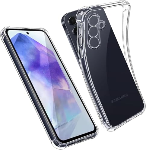 Captor Schutzhülle für Samsung A26, transparent, aus weichem TPU und flexiblem Silikon, stoßfest, stoßfest, stoßfest, stoßfest, stoßfest, vollständiger Schutz, Anti-Vergilbung, langlebig und dünn für Captor Schutzhülle für Samsung A26, transparent, aus weichem TPU und flexiblem Silikon, stoßfest, stoßfest, stoßfest, stoßfest, stoßfest, vollständiger Schutz, Anti-Vergilbung, langlebig und dünn für von Captor