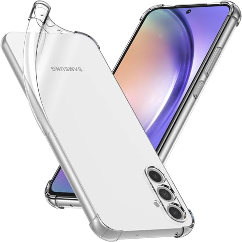 Captor Stoßfeste transparente Hülle für Samsung Galaxy A54 5G, stoßfeste, weiche, Flexible TPU-Silikonhülle, Stoßdämpfung mit Bumper Captor Stoßfeste transparente Hülle für Samsung Galaxy A54 5G, stoßfeste, weiche, Flexible TPU-Silikonhülle, Stoßdämpfung mit Bumper von Captor