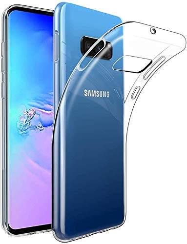 Captor Transparente Handyhülle für Samsung Galaxy S10E, TPU-Schutzhülle aus flexiblem Silikon, weich und dünn, mit erhöhtem Rand für Bildschirm und Kamera von Captor