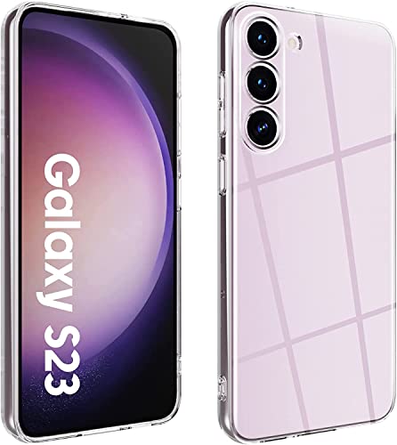 Captor Transparente Handyhülle für Samsung Galaxy S23, TPU-Schutzhülle aus flexiblem Silikon, weich und dünn, hochwertiger Kameraschutz mit erhöhter Kante für Bildschirm und Kamera Captor Transparente Handyhülle für Samsung Galaxy S23, TPU-Schutzhülle aus flexiblem Silikon, weich und dünn, hochwertiger Kameraschutz mit erhöhter Kante für Bildschirm und Kamera von Captor