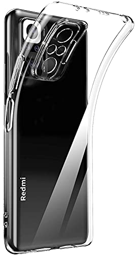 Captor Transparente Handyhülle für Xiaomi Redmi Note 10 PRO / 10 PRO Max, TPU-Schutzhülle aus weichem Silikon, hochwertiger Schutz mit erhöhtem Rand für Bildschirm und Kamera (transparent) von Captor