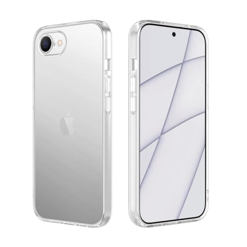 Captor Schutzhülle für iPhone 16e, transparente Schutzhülle aus weichem TPU-Silikon, ultradünn, stoßfest, Kratzfest, Kameraschutz, Anti-Vergilbung, flexibel und langlebig für iPhone 16e von Captor