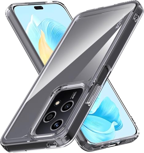 Captor Transparente Schutzhülle für Honor 200 Lite 5G, TPU-Schutzhülle aus flexiblem weichem und dünnem Silikon, Schutz mit erhöhtem Rand für Bildschirm und Kameraschutz (transparent) von Captor