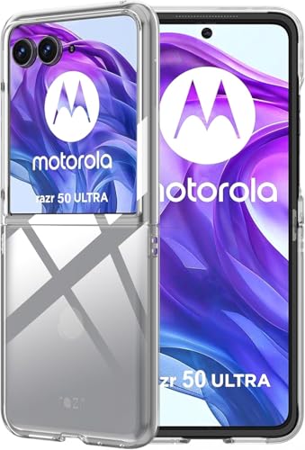 Captor Transparente Schutzhülle für Motorola Moto Razr 50 Ultra, harte und dünne Silikonhülle, Schutz mit erhöhtem Rand für Bildschirm und Kamera Captor Transparente Schutzhülle für Motorola Moto Razr 50 Ultra, harte und dünne Silikonhülle, Schutz mit erhöhtem Rand für Bildschirm und Kamera von Captor