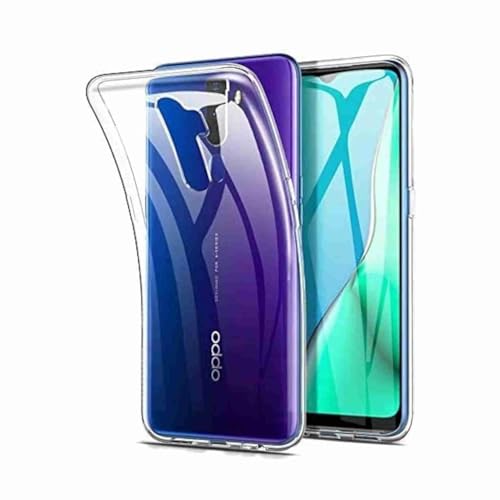 Captor Transparente Schutzhülle für Oppo A9 2020 / A5 2020 / A11X, Schutzhülle aus flexiblem TPU-Silikon, weich und dünn, Rundumschutz mit erhöhtem Rand für Bildschirm und Kamera von Captor