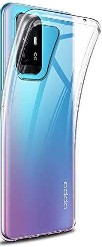 Captor Transparente Schutzhülle für Oppo A94 5G, Schutzhülle aus flexiblem TPU-Silikon, weich und dünn, hochwertiger Schutz mit erhöhtem Rand für Bildschirm und Kamera (transparent) von Captor