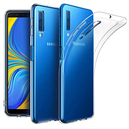 Captor Transparente Handyhülle für Samsung A7 2018/A750, Schutzhülle aus flexiblem TPU-Silikon, weich und dünn, Rundumschutz mit erhöhtem Rand für Bildschirm und Kamera Captor Transparente Handyhülle für Samsung A7 2018/A750, Schutzhülle aus flexiblem TPU-Silikon, weich und dünn, Rundumschutz mit erhöhtem Rand für Bildschirm und Kamera von Captor