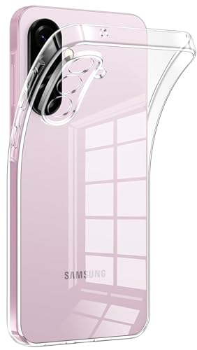 Captor Schutzhülle für Samsung A56 5G, transparent, aus TPU-Silikon, weich, dünn, stoßfest, Kameraschutz, Anti-Vergilbung, flexibel und langlebig für Cover A56 5G Samsung von Captor