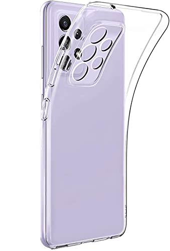 Captor Transparente Schutzhülle für Samsung Galaxy A72 4G / 5G, TPU-Schutzhülle aus flexiblem weichem und dünnem Silikon, hohe Qualität mit erhöhtem Rand für Bildschirm und Kameraschutz (transparent) von Captor